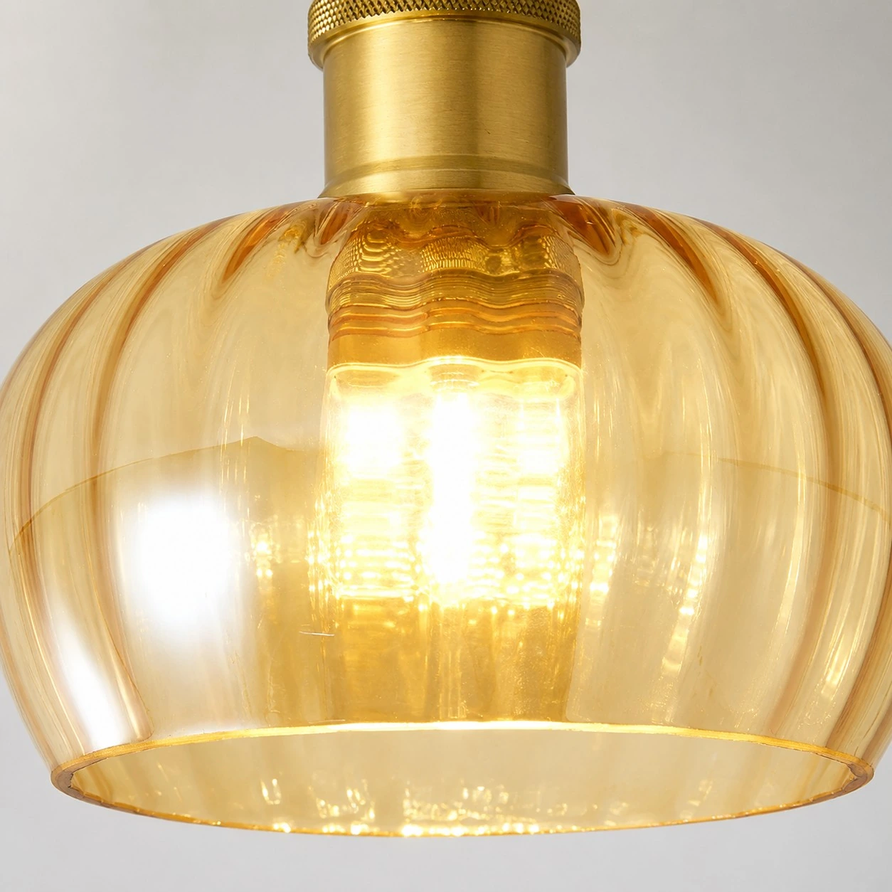 Close-up of the cognac glass shade
